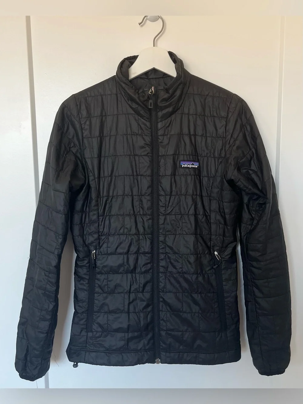 Patagonia Nano Puff Jacket Women’s XS Black Primaloft Insulated Full Zip